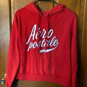 Red Aeropostale Pullover Hoodie